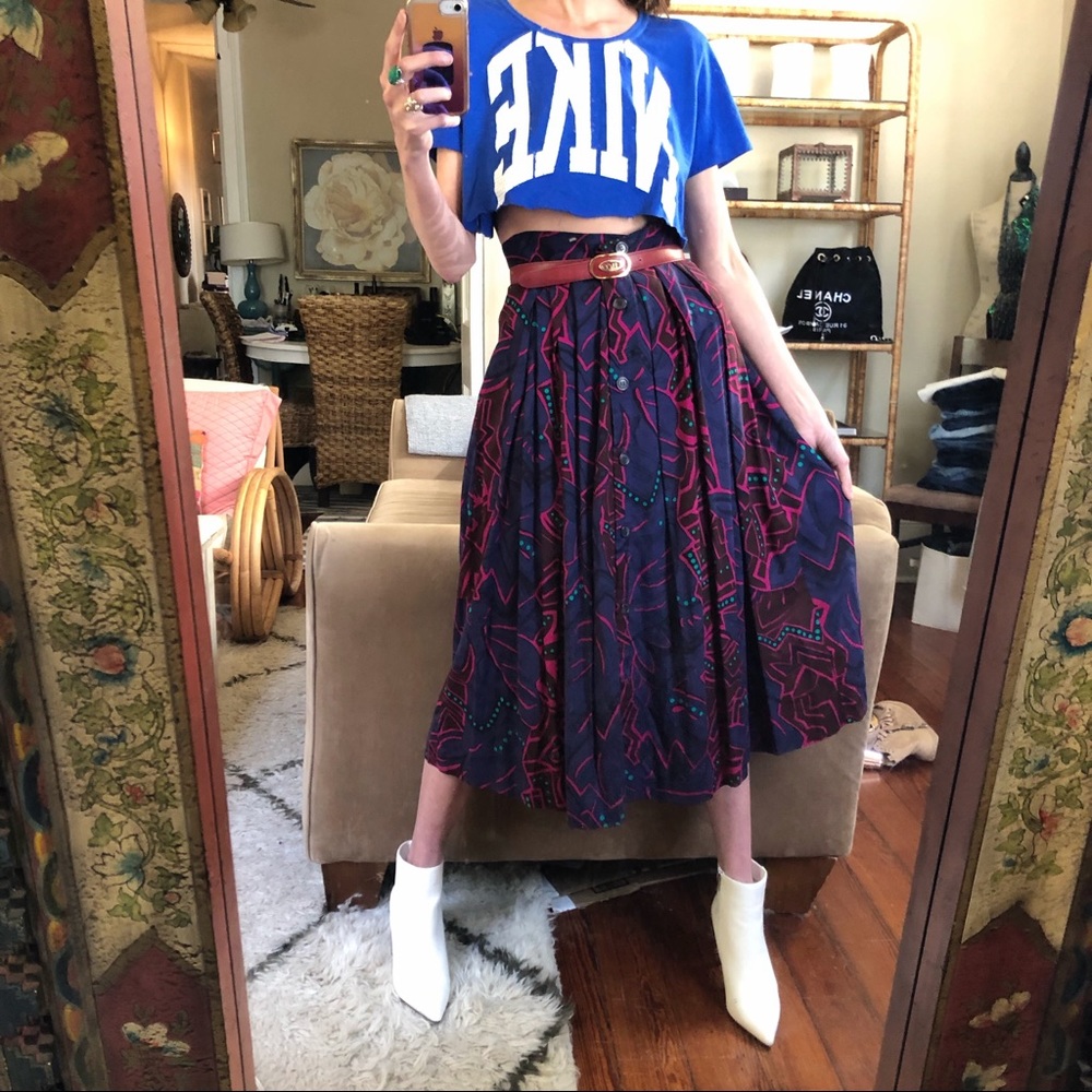 Vintage button front skirt - Picture 2 of 7